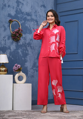 Aneema Shirt Palazzos Co-ords Set