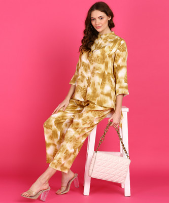 Qeboo Shirt Palazzos Co-ords Set