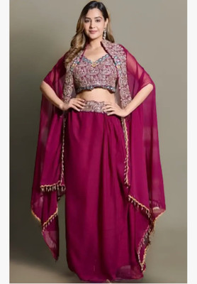 Vasudev Top Skirt Western Set