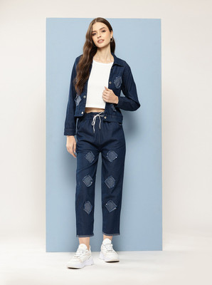 Sangria Top Pant Co-ords Set with Jacket