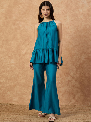 DRAPE AND DAZZLE Top Pant Co-ords Set