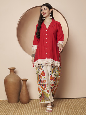 Poshak Hub Tunic Palazzos Co-ords Set