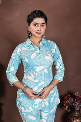 vibe woven Tunic Palazzos Co-ords Set