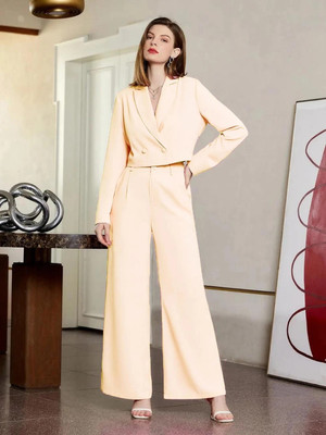 KOTTY Top Pant Co-ords Set with Blazer