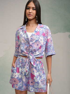 Tokyo Talkies Shirt Regular Shorts Co-ords Set