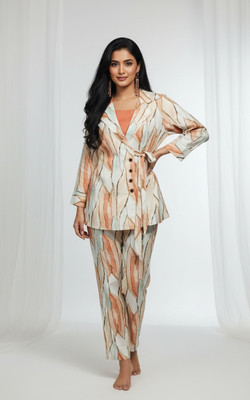 Fascino Designs Top Pant Co-ords Set with Jacket