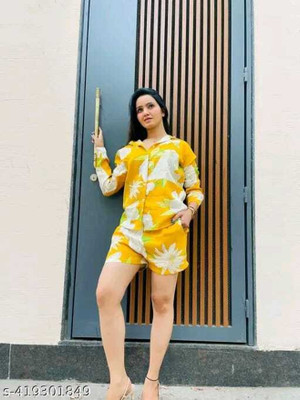 BELSHY Shirt Regular Shorts Co-ords Set