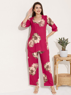 QUIRA Shirt Pant Co-ords Set