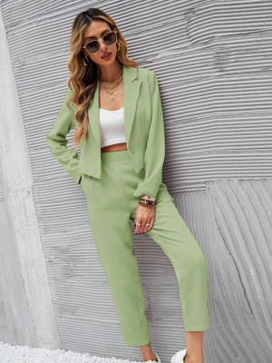 KOTTY Top Pant Co-ords Set with Blazer
