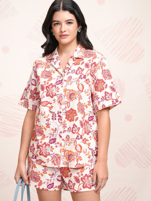 Tokyo Talkies Shirt Regular Shorts Co-ords Set