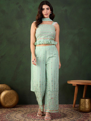 Sangria Top Palazzos Co-ords Set