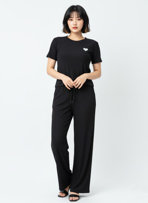 SKG Tshirt Palazzos Western Set