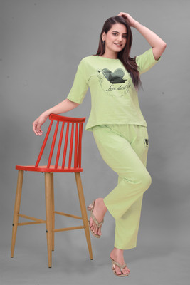 NARAYAN TEXTILE Tshirt Pant Co-ords Set