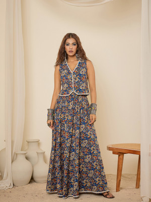 WineRed Top Skirt Co-ords Set