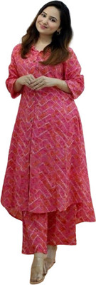 GULAB TEXTILES Tunic Hot Pants Co-ords Set