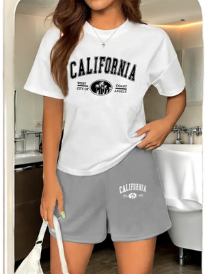 Shonisha Tshirt Regular Shorts Co-ords Set