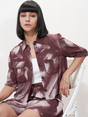 Tokyo Talkies Shirt Regular Shorts Co-ords Set