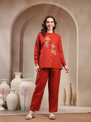 Stylum Top Pant Co-ords Set with Shrug