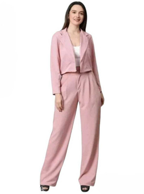 EUPHORIA WARDROBE Top Pant Co-ords Set with Blazer