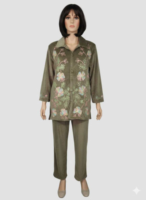 NOMANI FASHION Tunic Pant Co-ords Set with Coat