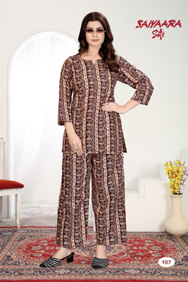 Vijay Deep Silk Mill Top Pant Co-ords Set