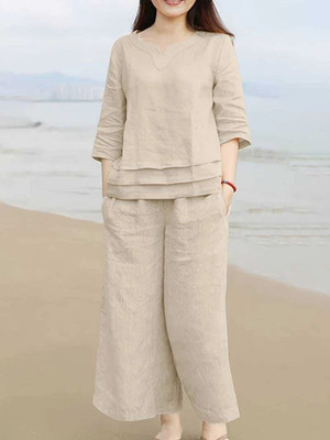 Ramyka Top Palazzos Co-ords Set