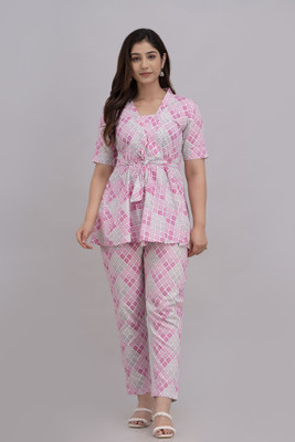 SHYAM SHIVAM CREATIONS Women Crop Top Pant Ethnic Jacket Set