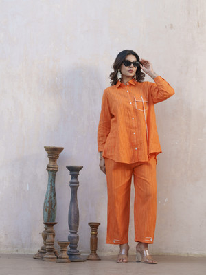 Sangria Shirt Pant Co-ords Set