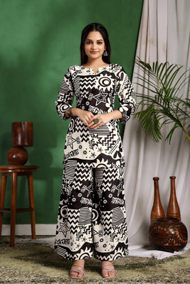 FOLENNE Top Palazzos Co-ords Set