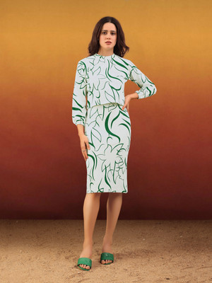 PURVAJA Top Skirt Co-ords Set