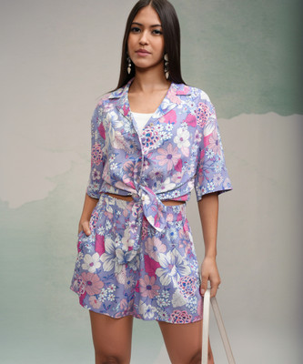 Tokyo Talkies Shirt Regular Shorts Co-ords Set