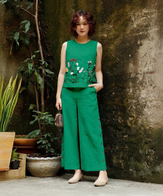 VIBELY Top Palazzos Co-ords Set