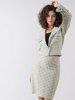 Dressberry Top Skirt Co-ords Set with Blazer