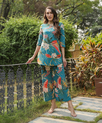 Leriya Fashion Tunic Pant Co-ords Set