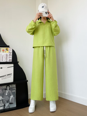 Stem Rope Top Palazzos Co-ords Set