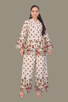 HASTIVOUGE Top Palazzos Western Set