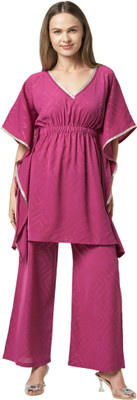 GO.4.IT Party wear Kaftan Top with Trouser Co-ord Set Tunic Pant Co-ords Set