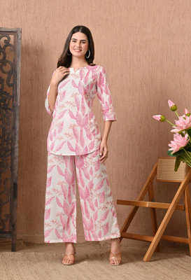 Silakiva Top Palazzos Co-ords Set