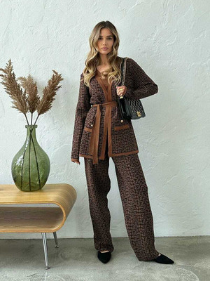TJ FASHION Top Pant Co-ords Set with Shrug