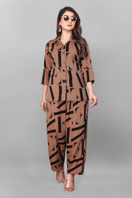 Ansh fab Shirt Palazzos Co-ords Set