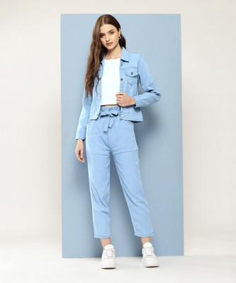 Sangria Top Pant Co-ords Set with Jacket