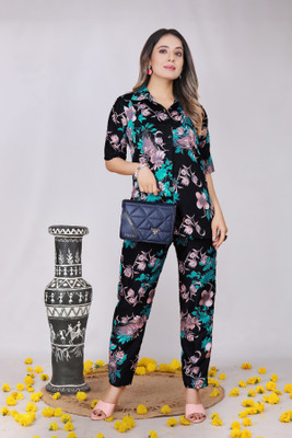 shilpa synthetic Shirt Pant Co-ords Set