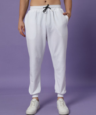 R Heaven Fashions Solid Men White Track Pants