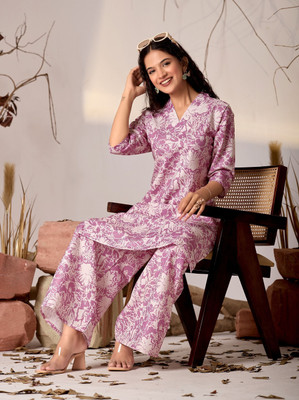 Radhesam fashion Tunic Pant Co-ords Set