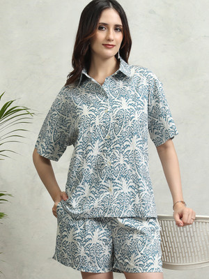Tokyo Talkies Shirt Regular Shorts Co-ords Set
