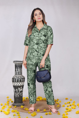 shilpa synthetic Shirt Pant Co-ords Set