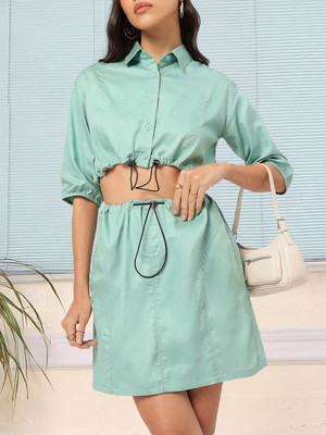 Dressberry Shirt Skirt Co-ords Set
