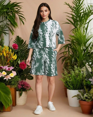 Selvia Top Regular Shorts Co-ords Set