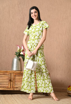 Cotnon Top Palazzos Co-ords Set