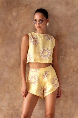 Cool And Casual Top Regular Shorts Co-ords Set